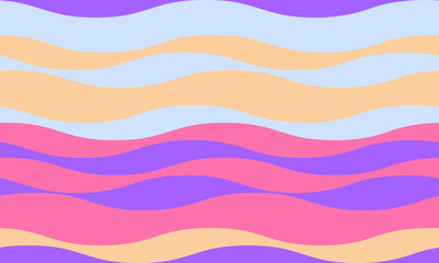 Abstract pastel wave pattern.  Serene, playful design ideal for backgrounds, websites, textiles, or social media.  Evokes feelings of calmness and joy.