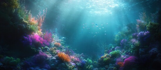 Vibrant Underwater Coral Reef