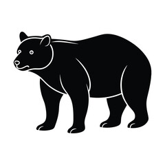 vector illustration of a bear