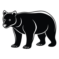 vector illustration of a rhino