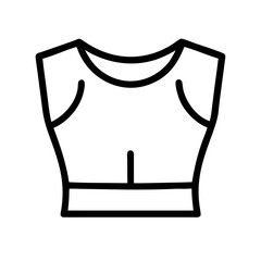 crop top silhouette transparent background for web and graphic design