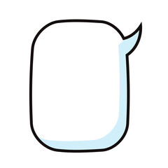 Obraz premium Empty comic speech bubble. Vector