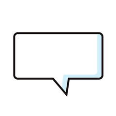 Naklejka premium Empty comic speech bubble. Vector