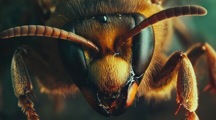 Detailed close up of an insect