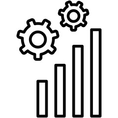 Increased Productivity Line Icon, Increased Productivity Icon &ndash; Efficiency Boost, Performance Growth, Time Management Symbol in Vector Style

