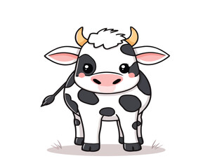 funny cow cartoon
