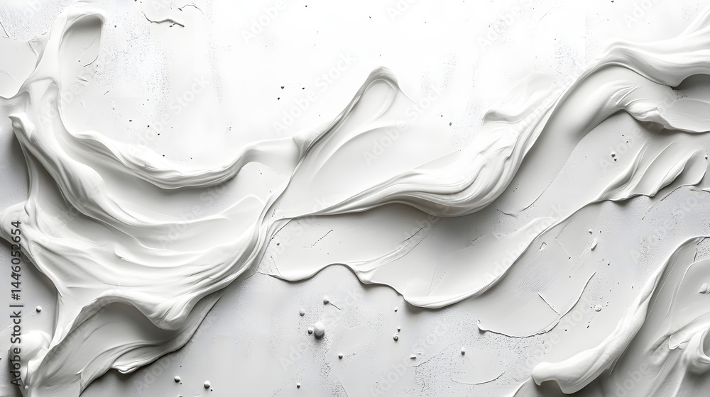 Poster abstract whipped cream texture studio setting high-quality image minimalist aesthetic close-up view