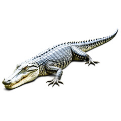 Naklejka premium crocodile isolated on transparent background