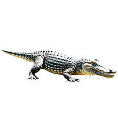 Naklejka premium crocodile isolated on transparent background