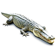 Naklejka premium crocodile isolated on transparent background