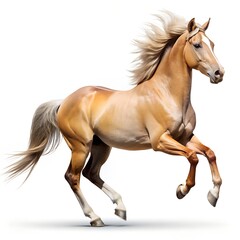 Obraz premium running horse isolated on white