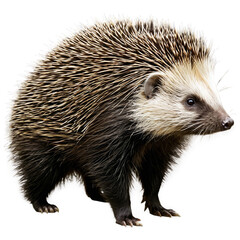 Naklejka premium porcupine isolated on transparent background