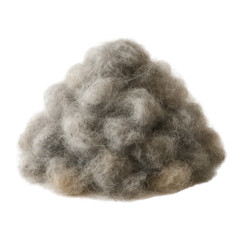 Fototapeta premium Soft gray animal hair fibers expertly piled high, showcasing the natural texture and delicate material quality.