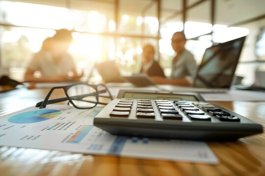 Bank loan workers efficiently utilize calculators to accurately determine home loan interest rates for customers, enabling them to evaluate their investment potential by analyzing essential documents 