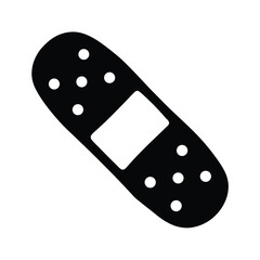 A black and white plaster bandage image for first aid purposes