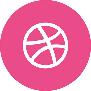 Dribbble icon on transparent background