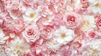 A close-up of pink rose petals.