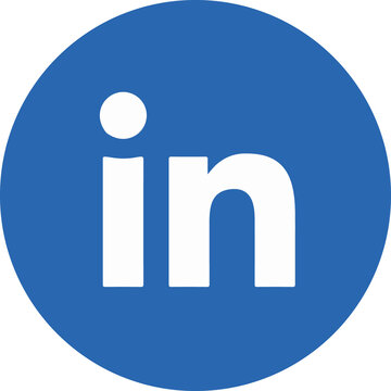Linkedin icon on transparent background