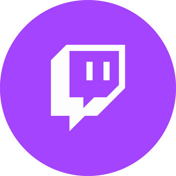 Twitch icon on transparent background