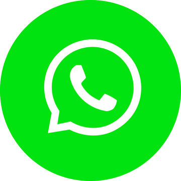 Whatsapp icon on transparent background