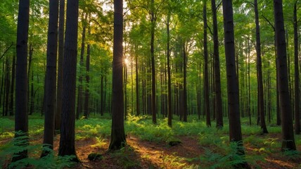 morning in the forest