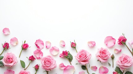 A close-up of pink rose petals.