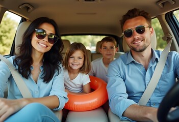 Happy adult man standing in front of camera with phone in hands against background of country house