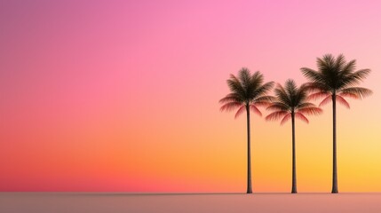 Palm trees background