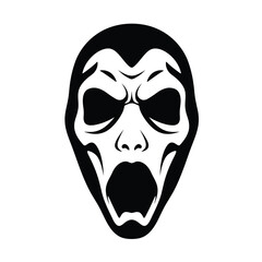 black and white mask