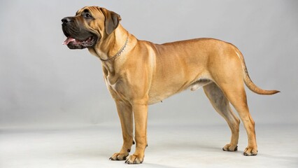 Obraz premium Boerboel on studio background 