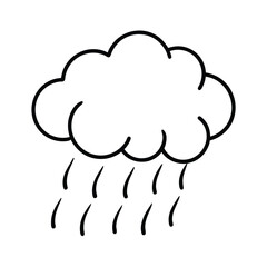 Dark Rain Cloud Graphic vector illustration