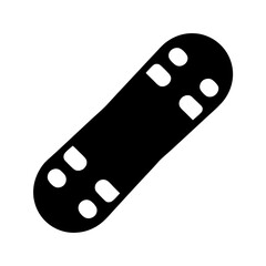Black and White illustration of an elongated shape with multiple circular patterns