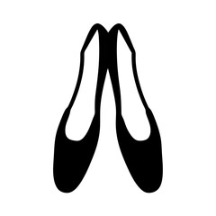 Silhouette depiction of ballet shoes evoking elegance and the art of dance