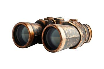 Antique Brass Binoculars Vintage Optics for Exploration Discovery and Adventure Detailed close up