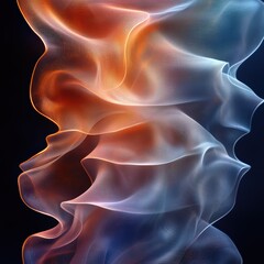 Obraz premium Abstract flowing ribbons with motion blur