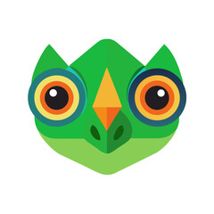 A cute green lizard, perfect for kids, fun and nature-themed items, vector.