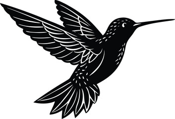 Obraz premium Hummingbird Silhouette