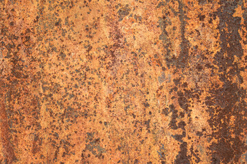 Rust on metals plate texture.Corrosive grunge rusted on old iron.The pattern of rust on the wall use as illustration for presentation background.Rusty corrosion and oxidized background.