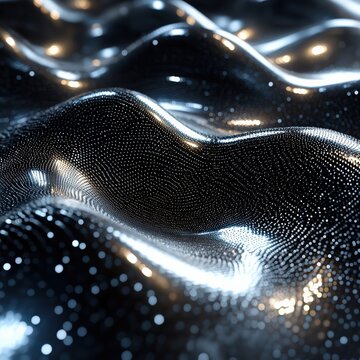 High contrast abstract background in silver and black
