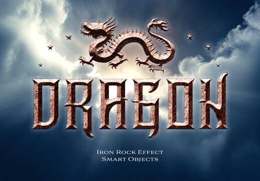 Iron Rock Effect Mockup