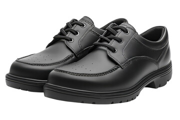 Classic Black Leather School Shoes perfect for boys and girls durable and stylish footwear against