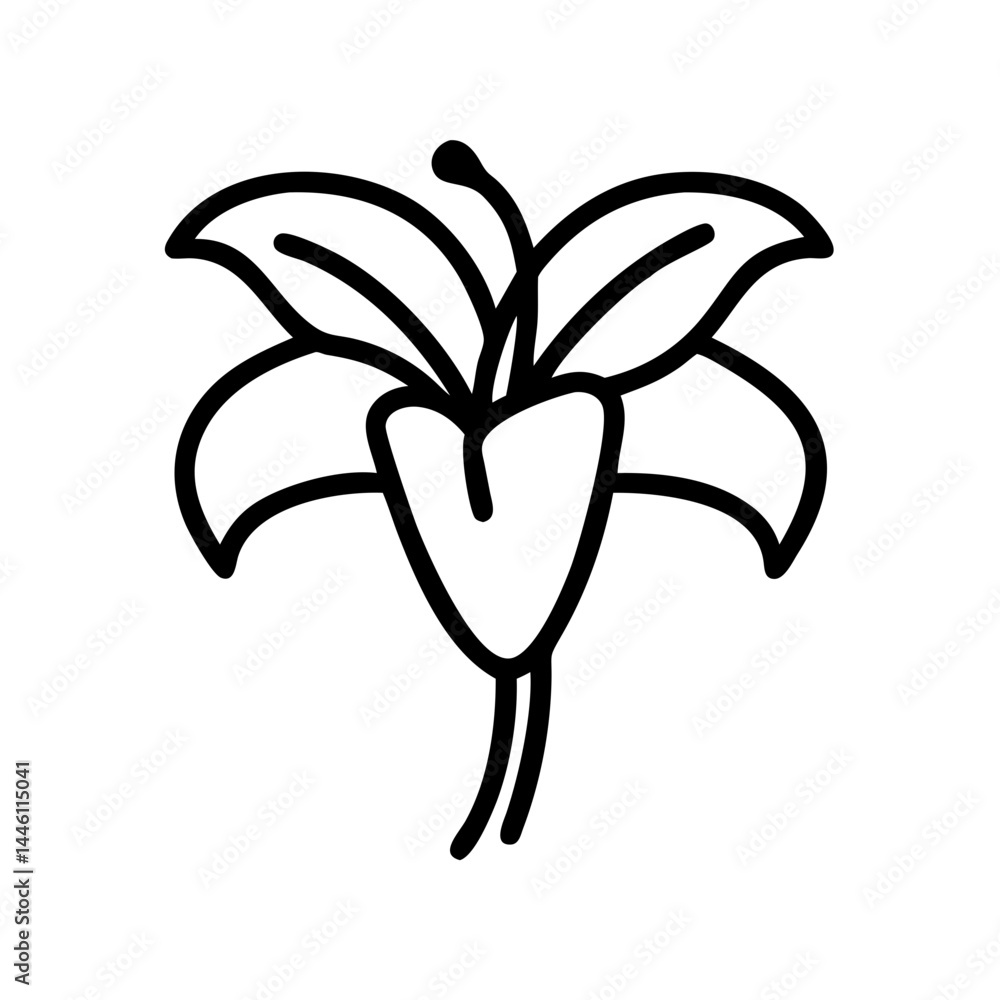 Poster lilysvg transparent background for web and graphic design