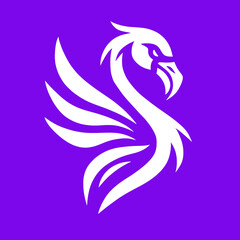 Fototapeta premium Flamingo Bird Mascot Vector Illustration
