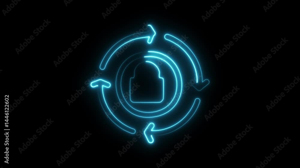 Poster the key and circle security and firewall graphic on green background, the security system for comput