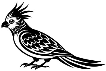 Bird Line Art Vector – Minimalist Bird Illustration, Logo Icon, and Clipart on White Background