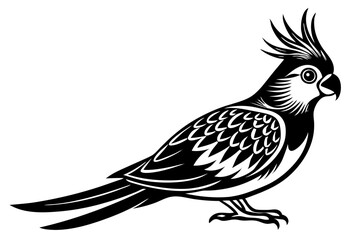 Bird Line Art Vector – Minimalist Bird Illustration, Logo Icon, and Clipart on White Background