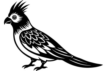 Bird Line Art Vector – Minimalist Bird Illustration, Logo Icon, and Clipart on White Background