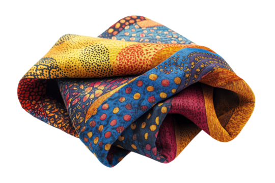 Vibrant patterned silk pocket square folded rich autumnal colors intricate design luxurious texture