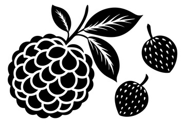 Fruit Line Art Vector – Minimalist Clipart, Logo Icon, and Illustration on White Background