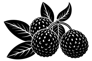 Fruit Line Art Vector &ndash; Minimalist Clipart, Logo Icon, and Illustration on White Background